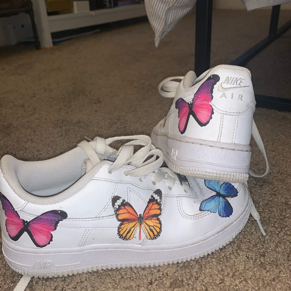 NIKE Butterfly Air Force Ones